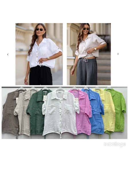 Koszule damskie wloskie, size uni, paczka 6szt, mix kolor