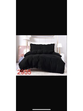 Komplet Posciel z falbankami 3 Częściowy Rozmiar : 160/200cm