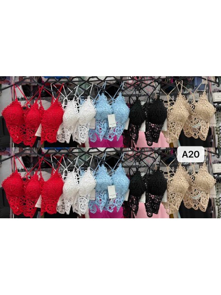 Bluzki damskie wloskie, size uni, paczka 6szt, mix kolor
