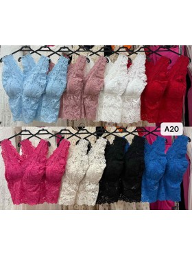 Bluzki damskie wloskie, size uni, paczka 6szt, mix kolor