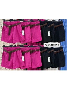 Spodenki damskie wloskie, size uni, paczka 6szt, mix kolor