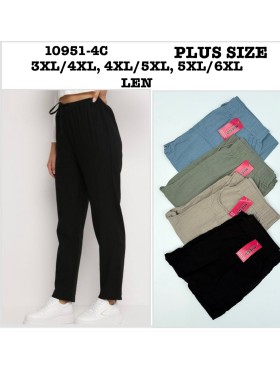 Spodnie damskie , size 3-6xl, paczka 12szt,MIX kolor