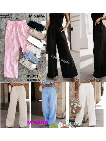 Spodnie damskie M'sara , size s-xl, paczka 12szt,mix kolor