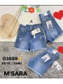 Spodenki jeansowe damskie M'sara  , size xs-xl, paczka 12szt,