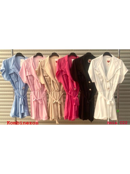 Kombinezony damskie wloskie, size uni, paczka 6szt, mix kolor
