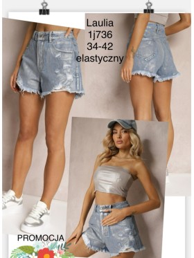 Spodenki jeansowe damskie  , size 34-42, paczka 10szt,
