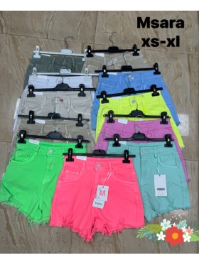 Spodenki jeansowe damskie M'sara  , size xs-xl, paczka 10szt,1 kolor