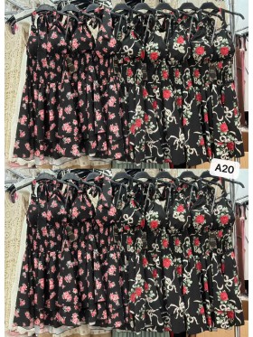 Sukienki damskie wloskie, size uni, paczka 6szt, mix kolor