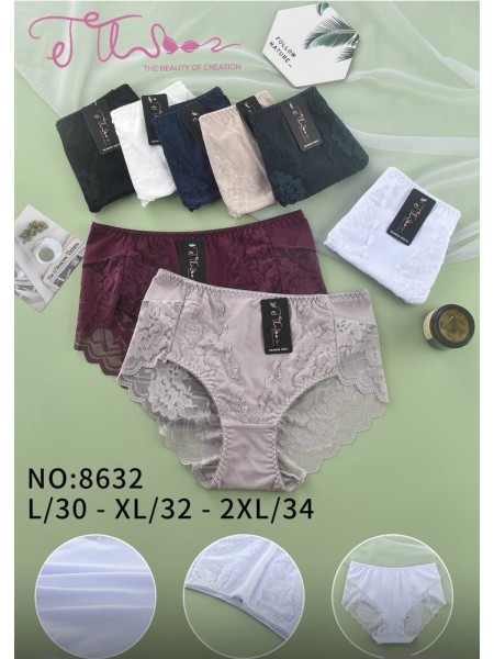 Majtki damskie, size l-2xl paczka 24szt ,mix kolor