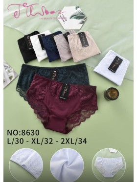 Majtki damskie, size l-2xl paczka 24szt ,mix kolor