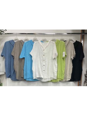 Bluzki damskie Włoskie , Size uni,paczka 6szt,mix kolor