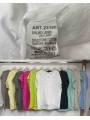 Bluzki damskie Włoskie , Size uni,paczka 6szt,mix kolor