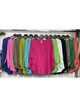 Bluzki damskie Włoskie , Size uni,paczka 6szt,mix kolor