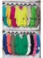 Bluzki damskie Włoskie , Size uni,paczka 6szt,mix kolor