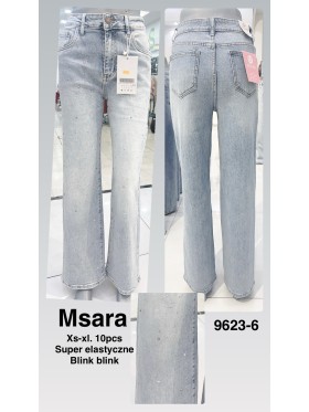 Jeansy damskie M'sara , size xs-xl, paczka 10szt,