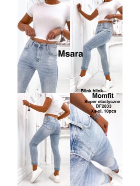 Jeansy damskie M'sara , size xs-xl, paczka 10szt,