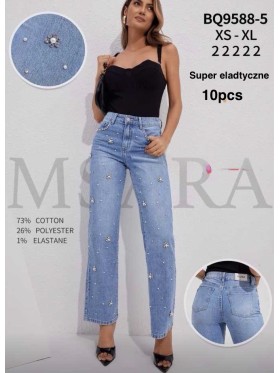 Jeansy damskie M'sara , size xs-xl, paczka 10szt,