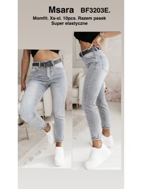 Jeansy damskie M'sara , size xs-xl, paczka 10szt,