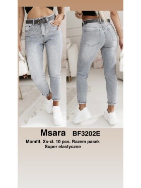 Jeansy damskie M'sara , size xs-xl, paczka 10szt,