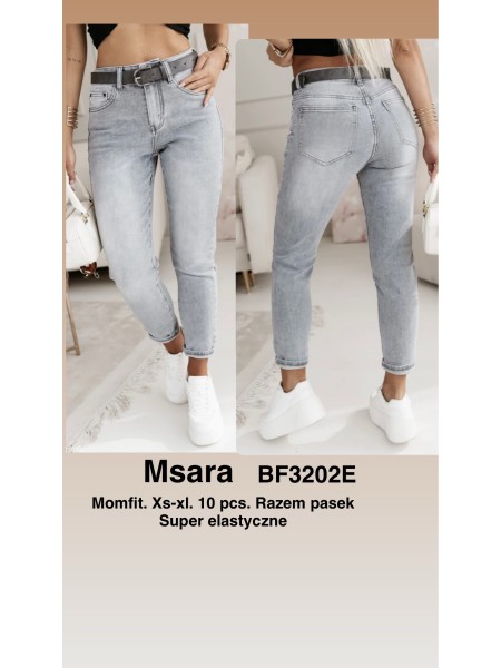 Jeansy damskie M'sara , size xs-xl, paczka 10szt,