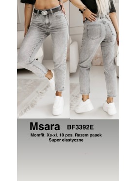 Jeansy damskie M'sara , size xs-xl, paczka 10szt,