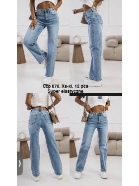 Jeansy damskie  , size xs-xl, paczka 12szt,