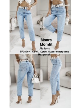 Jeansy damskie M'sara , size xs-xl, paczka 10szt,