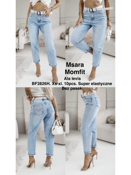 Jeansy damskie M'sara , size xs-xl, paczka 10szt,