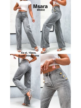 Jeansy damskie M'sara , size xs-xl, paczka 10szt,
