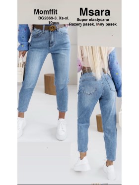 Jeansy damskie M'sara , size xs-xl, paczka 10szt,