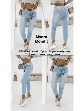 Jeansy damskie M'sara , size xs-xl, paczka 10szt,