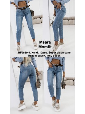 Jeansy damskie M'sara , size xs-xl, paczka 10szt,