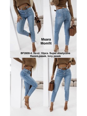 Jeansy damskie M'sara , size xs-xl, paczka 10szt,