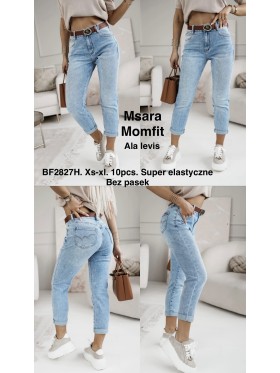 Jeansy damskie M'sara , size xs-xl, paczka 10szt,