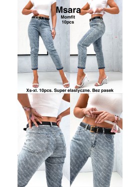 Jeansy damskie M'sara , size xs-xl, paczka 10szt,