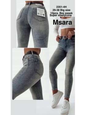 Jeansy damskie M'sara , size 29-38, paczka 10szt,