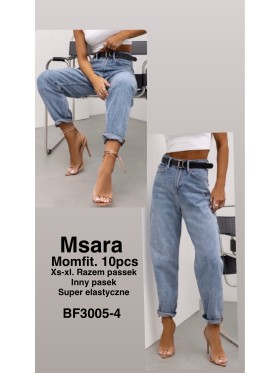 Jeansy damskie M'sara , size xs-xl, paczka 10szt,