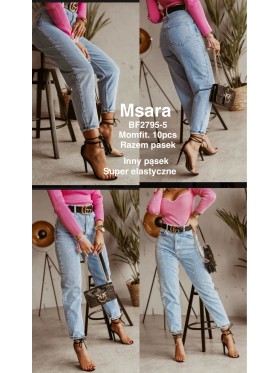 Jeansy damskie M'sara , size xs-xl, paczka 10szt,