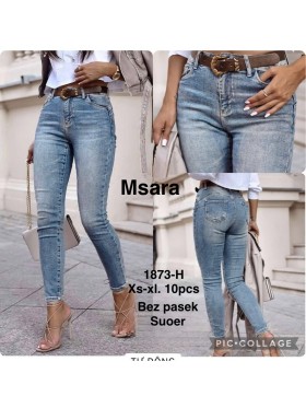 Jeansy damskie M'sara , size xs-xl, paczka 10szt,