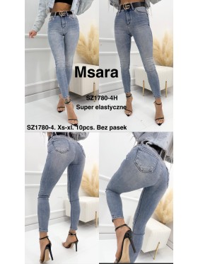 Jeansy damskie M'sara , size xs-xl, paczka 10szt,