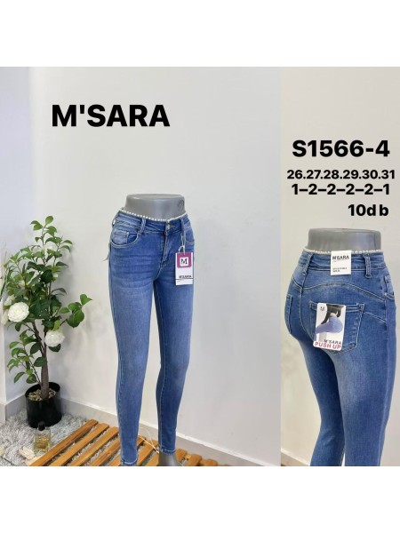 Jeansy damskie M'sara , size 26-31, paczka 10szt,