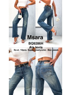 Jeansy damskie M'sara , size xs-xl, paczka 10szt,