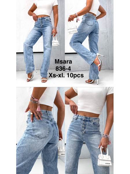 Jeansy damskie M'sara , size xs-xl, paczka 10szt,