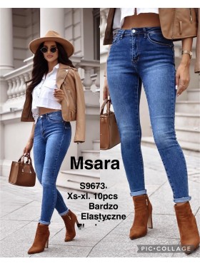 Jeansy damskie M'sara , size xs-xl, paczka 10szt,