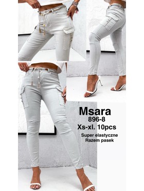Jeansy damskie M'sara , size XS-xl, paczka 10szt,