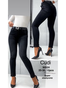 Jeansy damskie , size 25-30, paczka 12szt,
