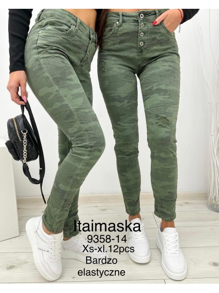 Jeansy damskie , size XS-XL, paczka 12szt,