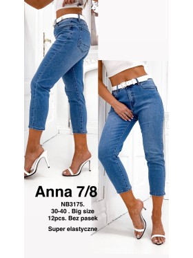 Jeansy damskie , size 30-40, paczka 12szt,