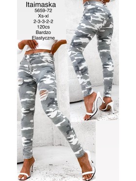 Jeansy damskie , size XS-XL, paczka 12szt,