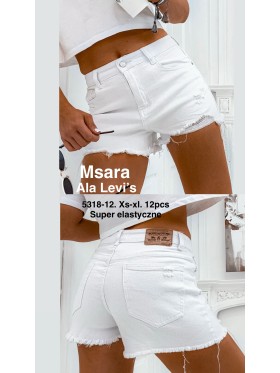 Spodenki jeansowe damskie M'sara, size XS-XL, paczka 12szt,